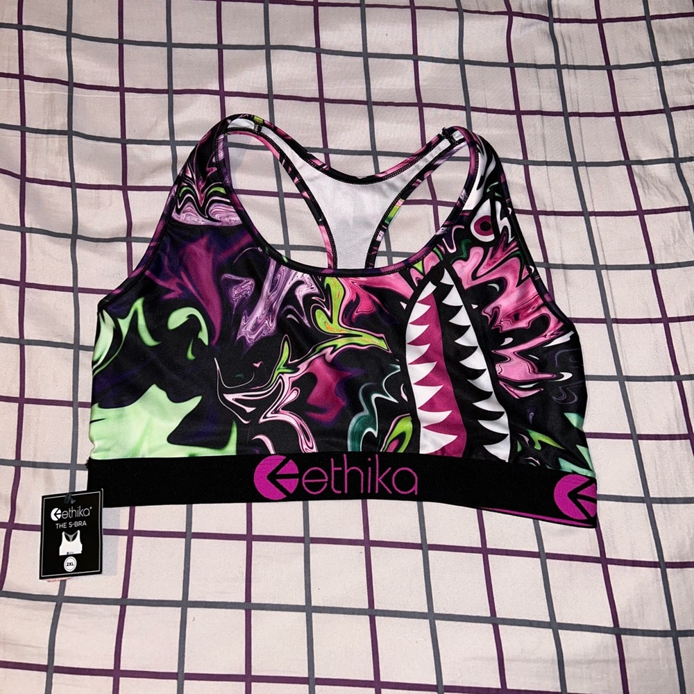 nwt ethika sports bra size 2xl in womens (could work as a xl too)